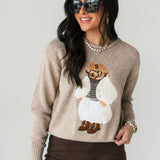 Adorable Teddy Knit Sweater