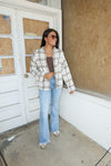 COZY PLAID SHACKET | MOCHA