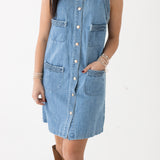 Denim Shift Mini Dress