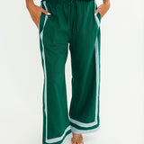 Emerald Pine Linen Pant