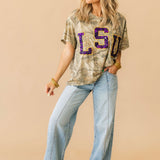 Licensed LSU Camo Tee | Queen Of Sparkles