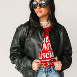 Hera Vegan Leather Jacket | Black