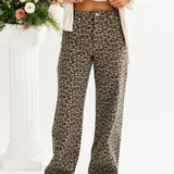 Wild Thangs Denim Pants | Leopard