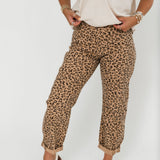 Kortnee Barrel Jeans | Leopard