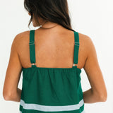 Emerald Pine Linen Tank