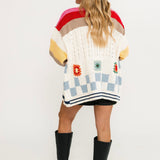 Free Spirit Patchwork Cardigan | Almond