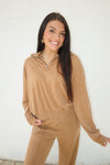 HALF ZIP PULLOVER | CHOCOLATE