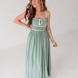 Heart In The Sand Maxi Dress | Green