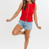 Tilly Vest | Tomato Puree