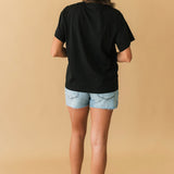 Licensed Tennessee Black Patterned Letters Tee | Queen Of Sparkles