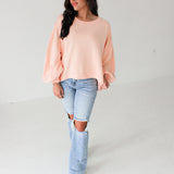 Trish Sweatshirt | Summer Peach