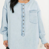 Denim Dreaming Pullover | So Soft Light Wash