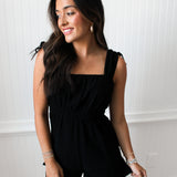 Fun And Flirty Romper | Black