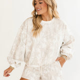 White Camo Lounge Shorts