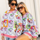 Checkered Santa Sweatshirt | Queen Of Sparkles X Lexi Jade's