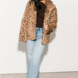 Spotted Faux Fur Jacket