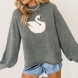 Swan Sweater | Grey