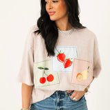 Fruit Gingham Patch Tee
