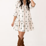 Bow Mini Dress | Natural