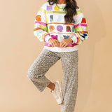 Grey Multi 'ABC's' Sweatshirt | Queen Of Sparkles