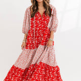 Floral Tiered Maxi Dress