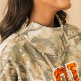 Licensed Tennessee Mockneck Camo Sweatshirt | Queen Of Sparkles