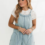Look Into The Sun Denim Romper