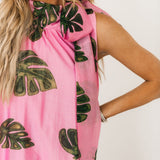 Palm Springs Halter Maxi Dress | Pink