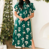 Meadow Mist Midi Dress | Green