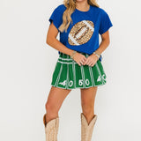 Royal Jeweled Football Tee | Queen Of Sparkles