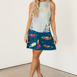 Multi Firework Over Boats Tank Dress | Queen Of Sparkles