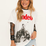 Rodeo Vintage White Boyfriend Tee