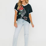 Grateful Dead Skeleton Rose Club Tee