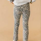 KUT Kelsey High Rise Ankle Flare Jean | Animal