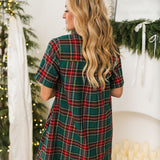 Cozy Cabin Mini Dress | Green