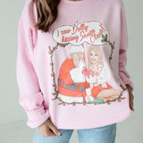 I Saw Dolly Kissing Santa Claus Sweatshirt