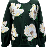 Dark Green Magnolias Sweatshirt