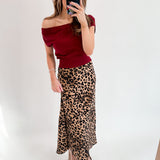 Stay Wild Maxi Skirt | Leopard