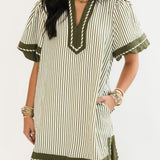 Falling For You Mini Dress | Olive