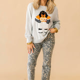 KUT Kelsey High Rise Ankle Flare Jean | Animal