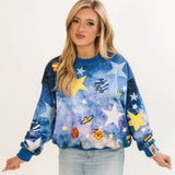 Blue Galaxy Sweatshirt | Queen Of Sparkles