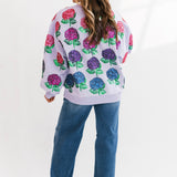 Lavender Hydrangea Sweatshirt | Queen Of Sparkles