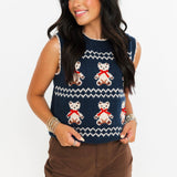 Bow & Bear Knit Sweater Vest