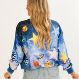 Blue Galaxy Sweatshirt | Queen Of Sparkles