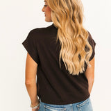 Soft Touch Mock Neck Sweater | Brown