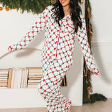 Charlotte Satin Pants Set | Lattice Garland