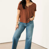 Heirloom Henley Top | Canyon Sunset