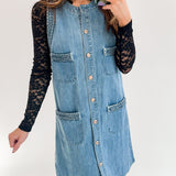 Denim Shift Mini Dress