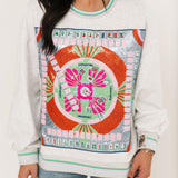 Grey Multi Mahjong Table Sweatshirt | Queen Of Sparkles