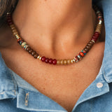 Kerry Necklace | Sand Turq Mix